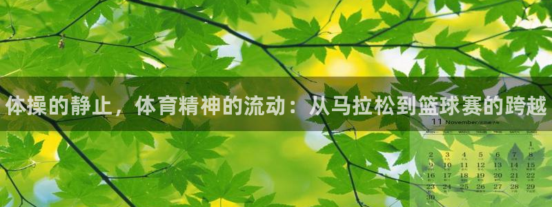 MK体育官方平台体育：体操的静止，体育精神的流动：从马拉松到