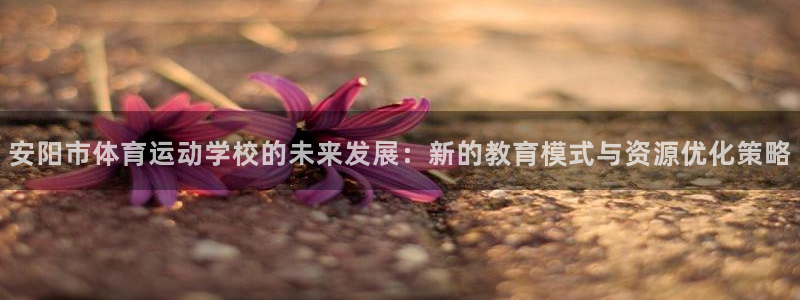 MK体育官方正版app官网：安阳市体育运动学校的未来发展：新